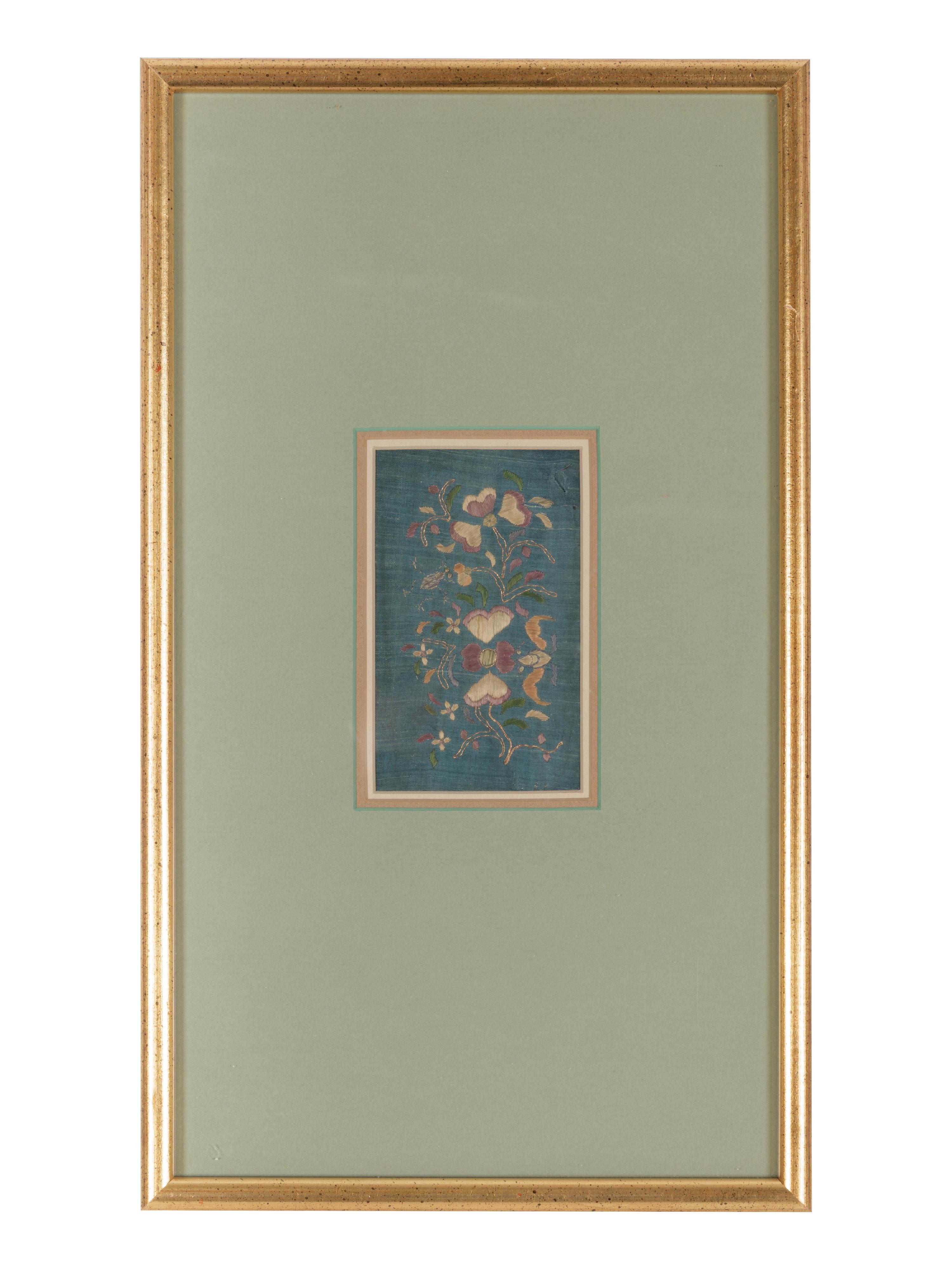 17 Chinese Embroidered Silk Panels