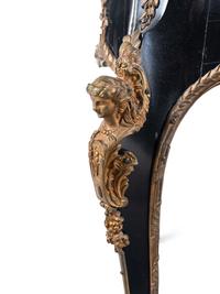 A Louis XV Style Gilt-Metal Mounted Ebonized Bureau Plat