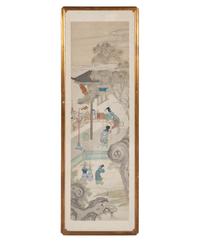 Two Chinese Ink and Color Paintings