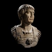 A Roman Marble Bust of the Emperor Trajan
