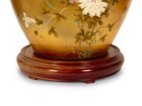 A Chinese Polychrome and Gilt Decorated Porcelain Jardiniere — 20th Century