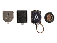 [WORLD WAR II]. Compasses, one British and three German.