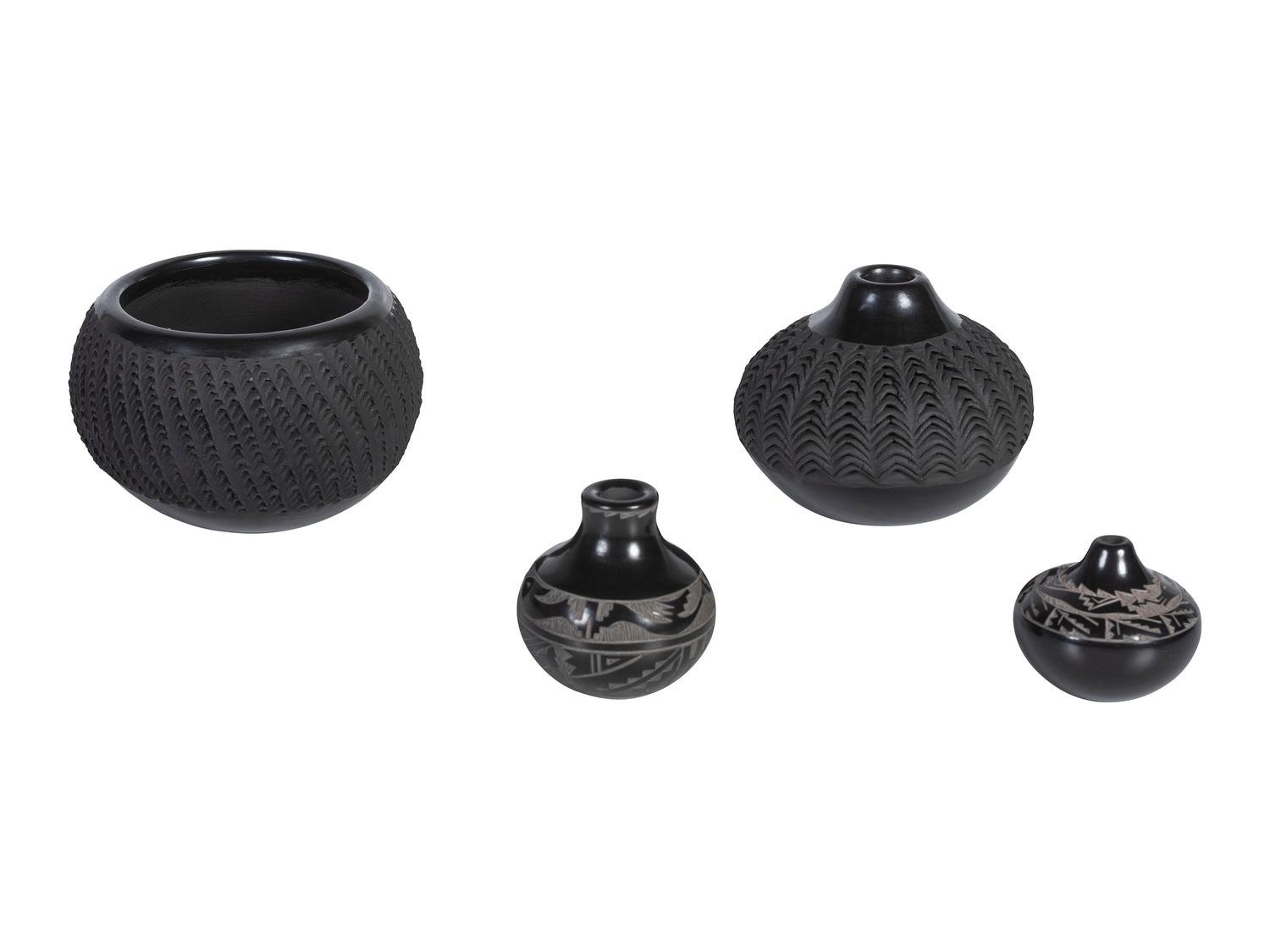 Santa Clara Blackware Pottery Jars
