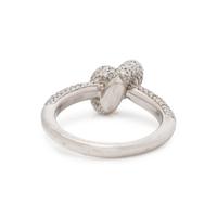 ENGELBERT, WHITE GOLD AND DIAMOND KNOT RING