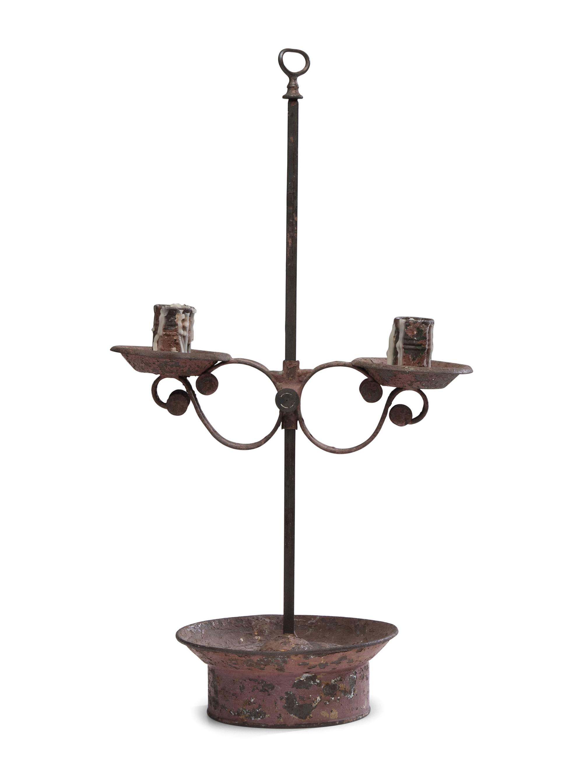 An American Tin Adjustable Candleholder