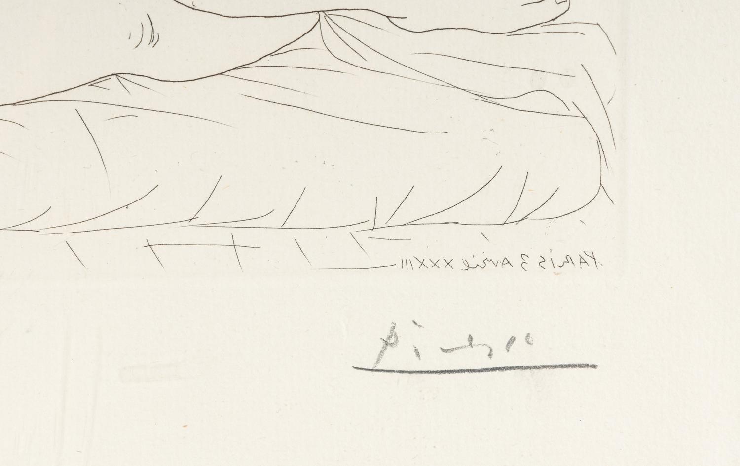 Le Repos du sculpteur II (from La Suite Vollard ), 1933