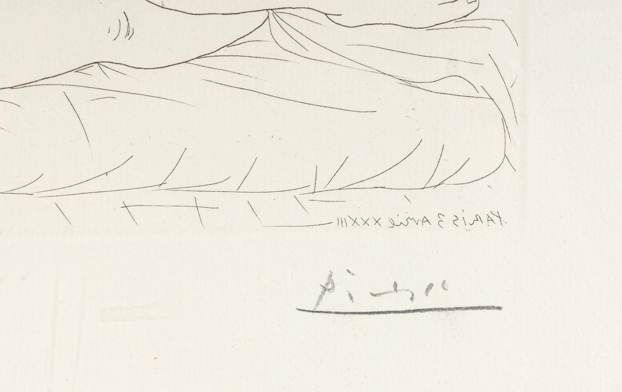 Le Repos du sculpteur II (from La Suite Vollard ), 1933