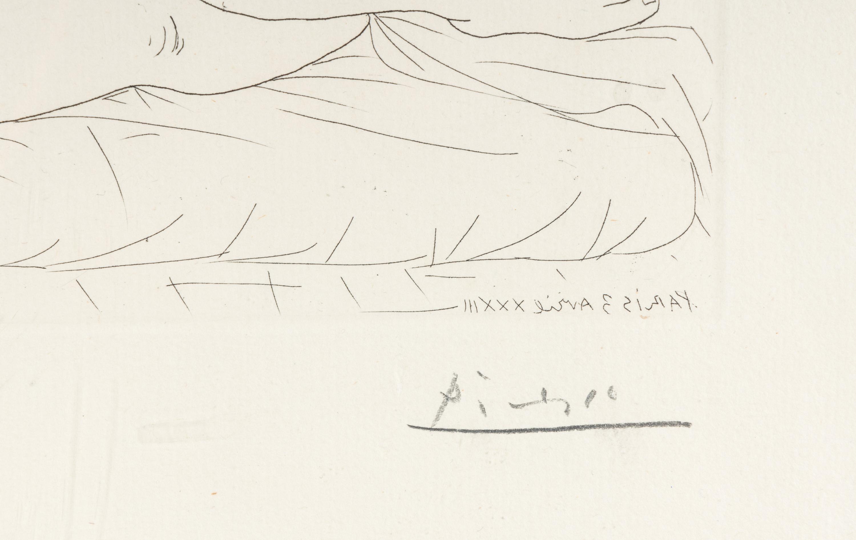 Le Repos du sculpteur II (from La Suite Vollard ), 1933