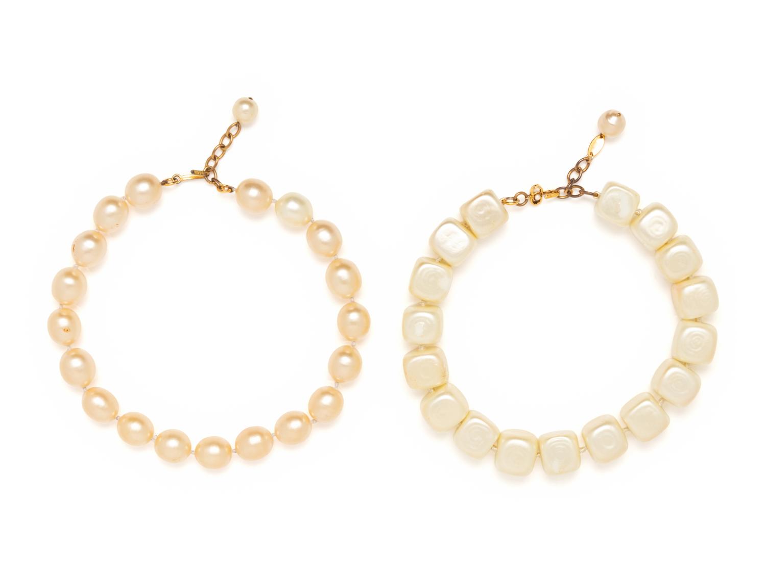 Chanel, Two Imitation Pearl Necklaces