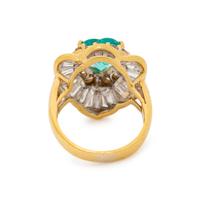 EMERALD AND DIAMOND RING