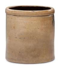 A Script Decorated Stoneware Crock