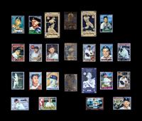 A Large Group of Mickey Mantle Commemorative Baseball Cards Including a 1996 Topps Chrome Refractor Career Complete Set,