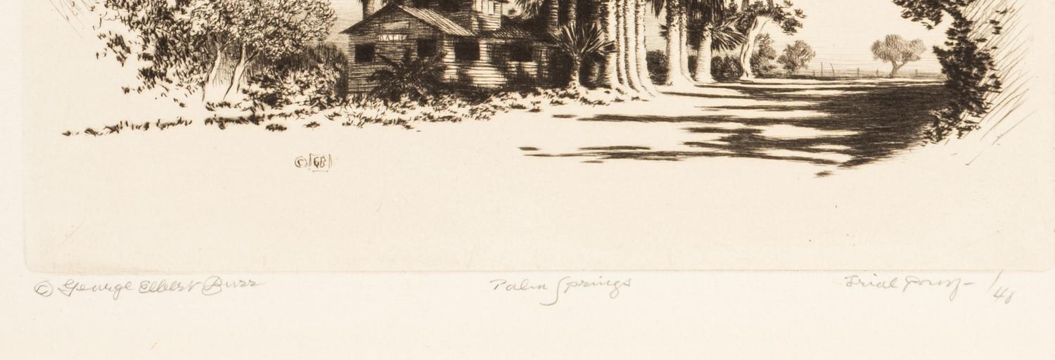 Three Works: Oasis of Seven Palms, Calif-, Palm Springs and Palm Canyon near Palm Springs