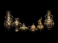 Six Japanese Copper Vessels