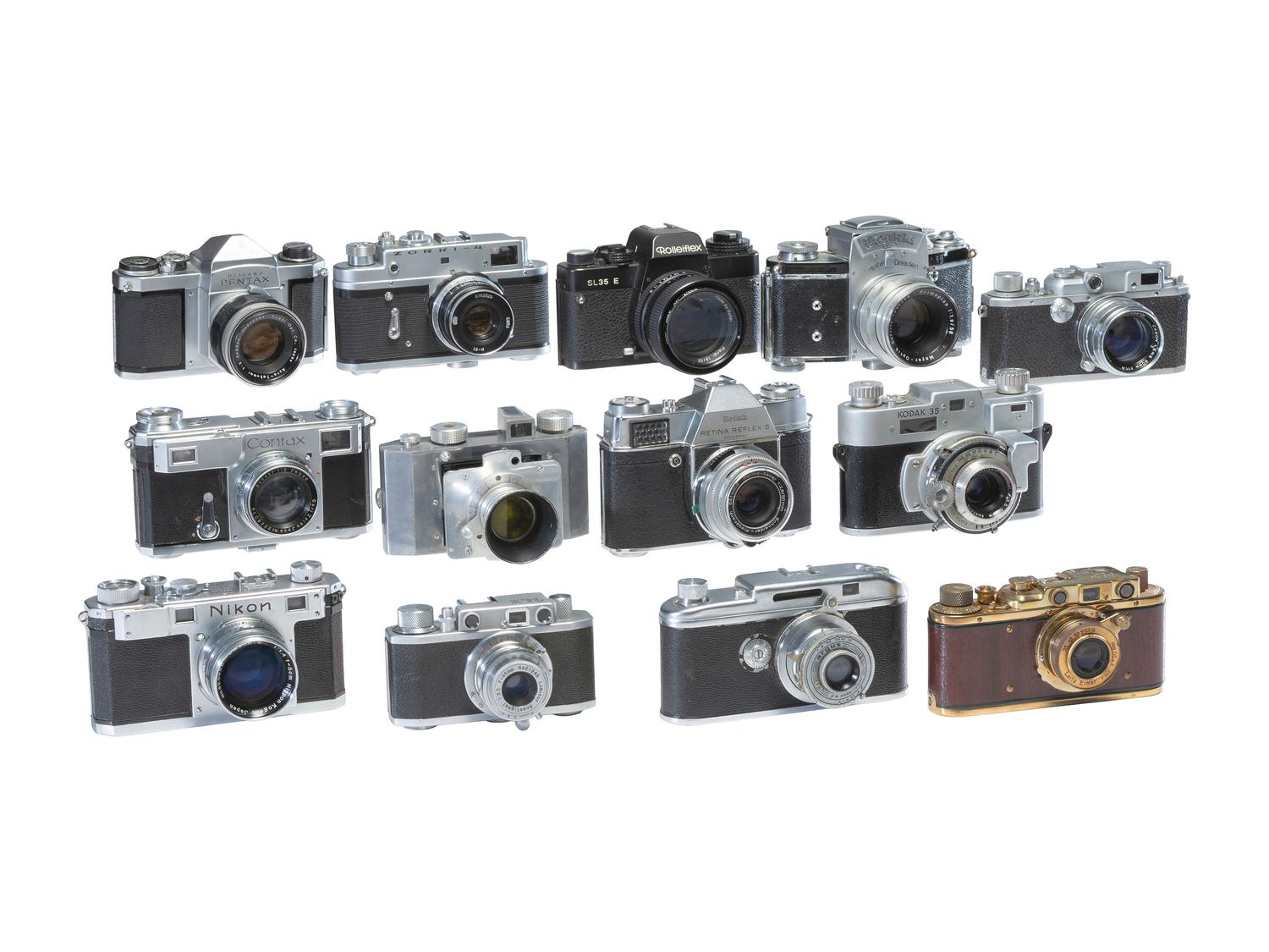 [CAMERAS]. Collection of 28mm and 35mm cameras, comprising: