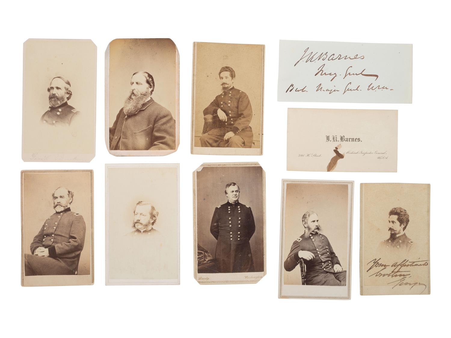 [LINCOLN, Abraham (1809-1865)]. Archive of items related to those attending the deathbed and autopsy of Lincoln.