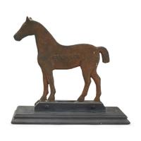 Cast iron "Dempster" horse windmill weight with bob tail late 19th century