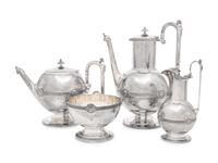 A Gorham Silver Four-Piece Tea and Coffee Service