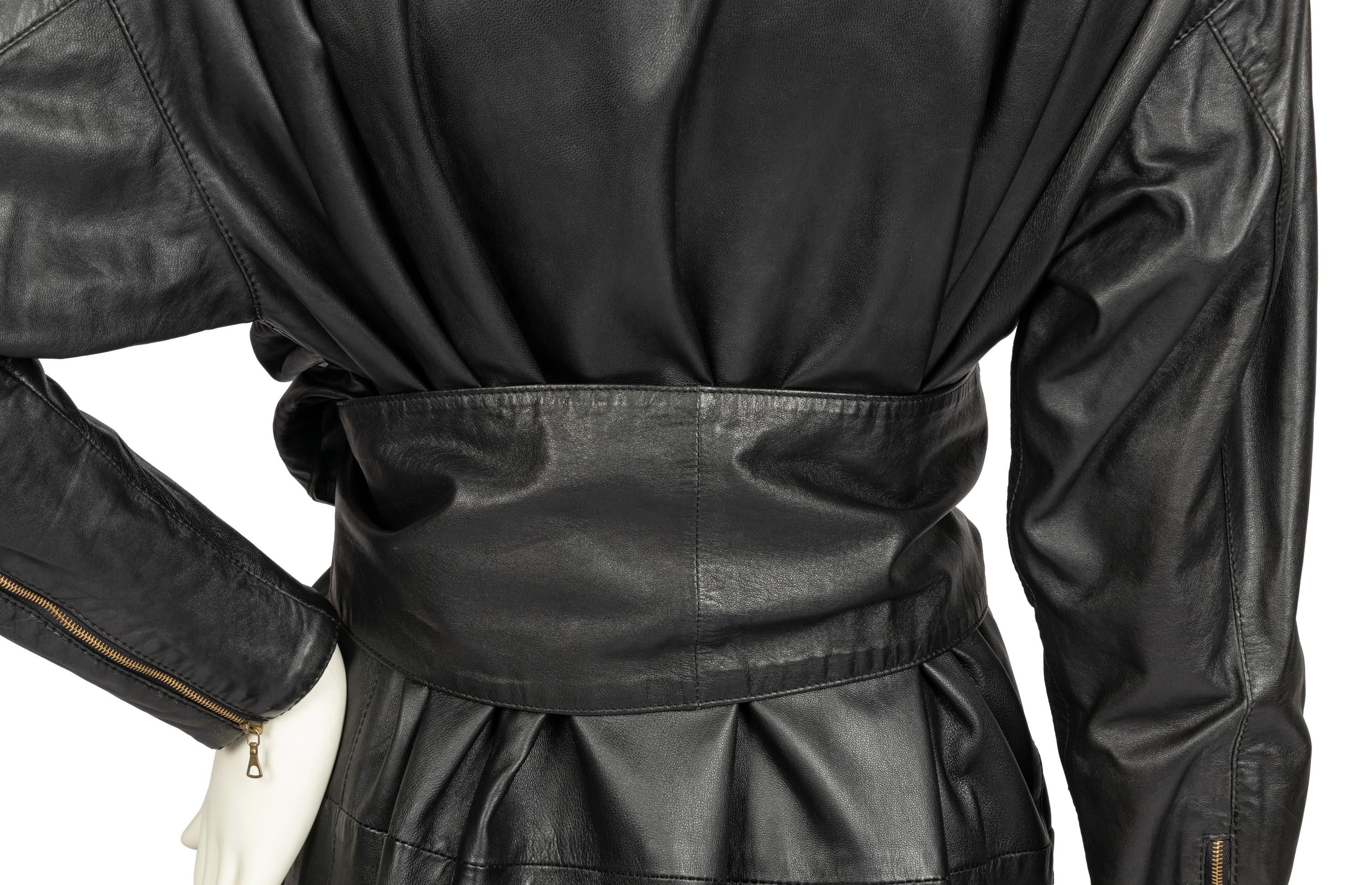 Six Designer Leather Items: Fendi & Gianfranco Ferre, 1980s