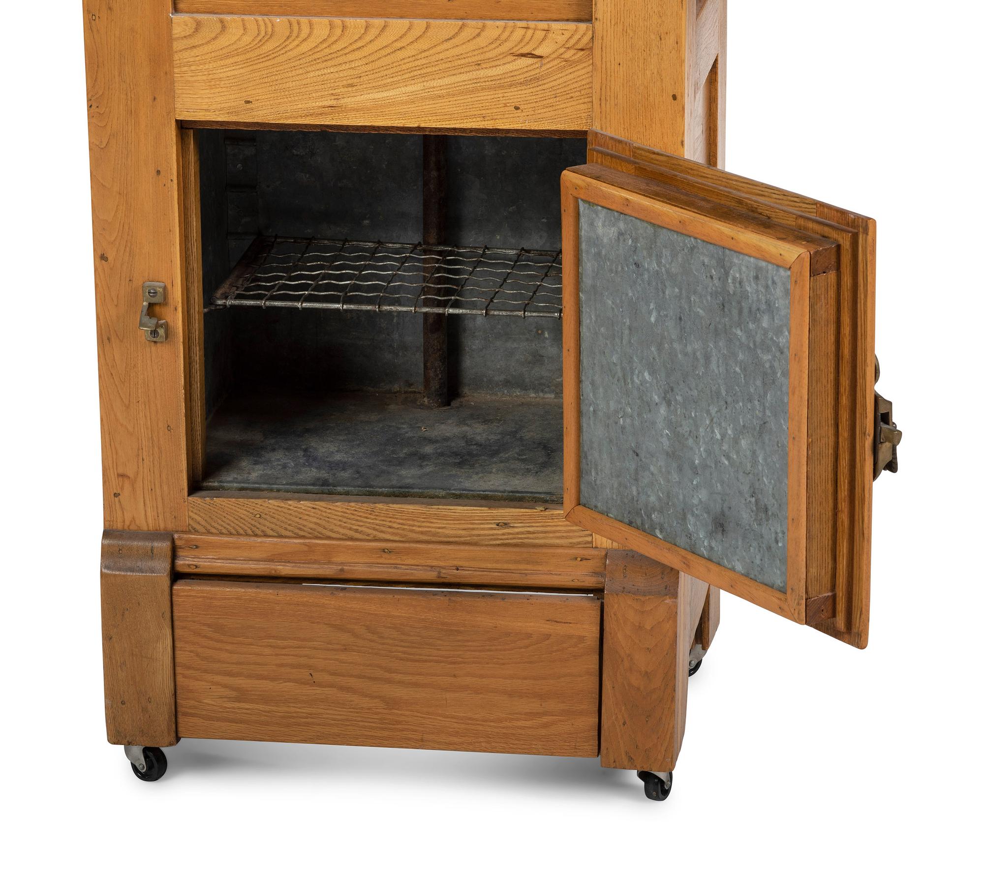 A Bay State Mfg. Co. Oak Ice Box