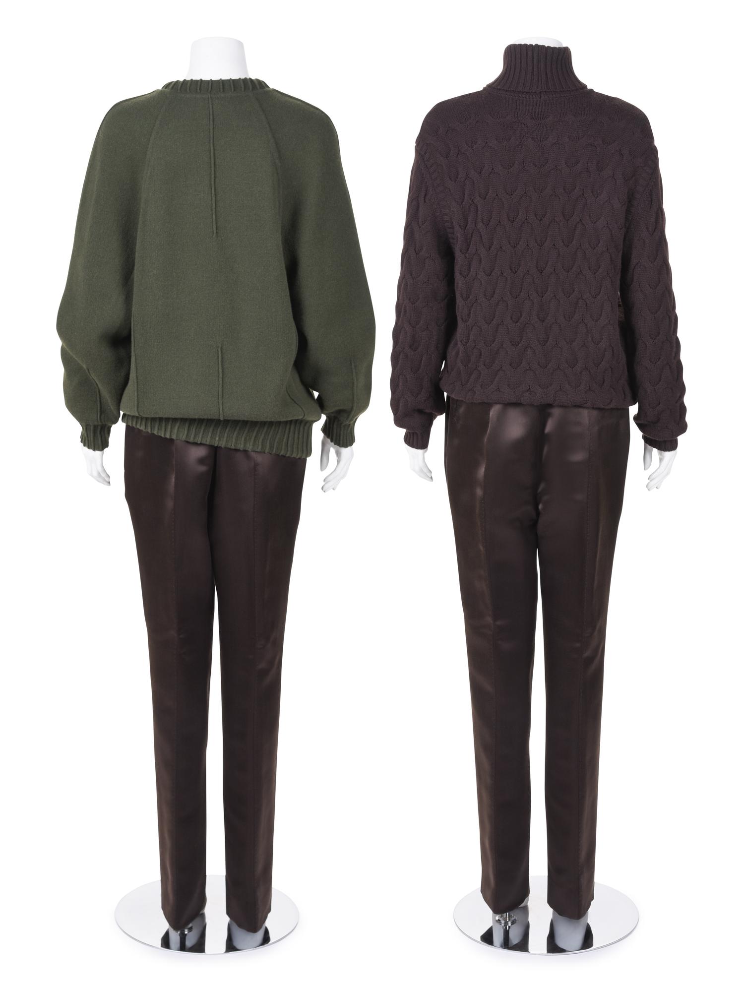 Three Chado Ralph Rucci Items: Two Sweaters and One Pair of Pants, 2000-10s