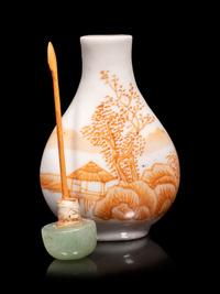 Two Chinese Porcelain Snuff Bottles