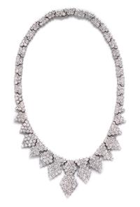 A Platinum and Diamond Necklace, Chaavae/Tilson, 56.71 dwts