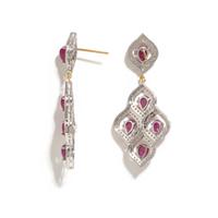 RUBY AND DIAMOND EARRINGS