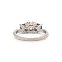 DIAMOND AND SAPPHIRE RING