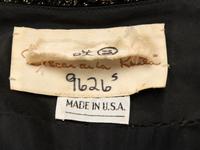 Oscar de la Renta, Velvet & Gold Lace Dress, 1980s Runway Sample