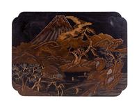 A Japanese Export Lacquered Wood Low Table