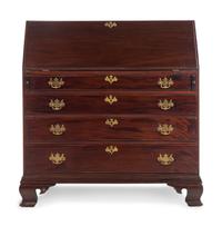 A Chippendale Mahogany Slant-Front Desk