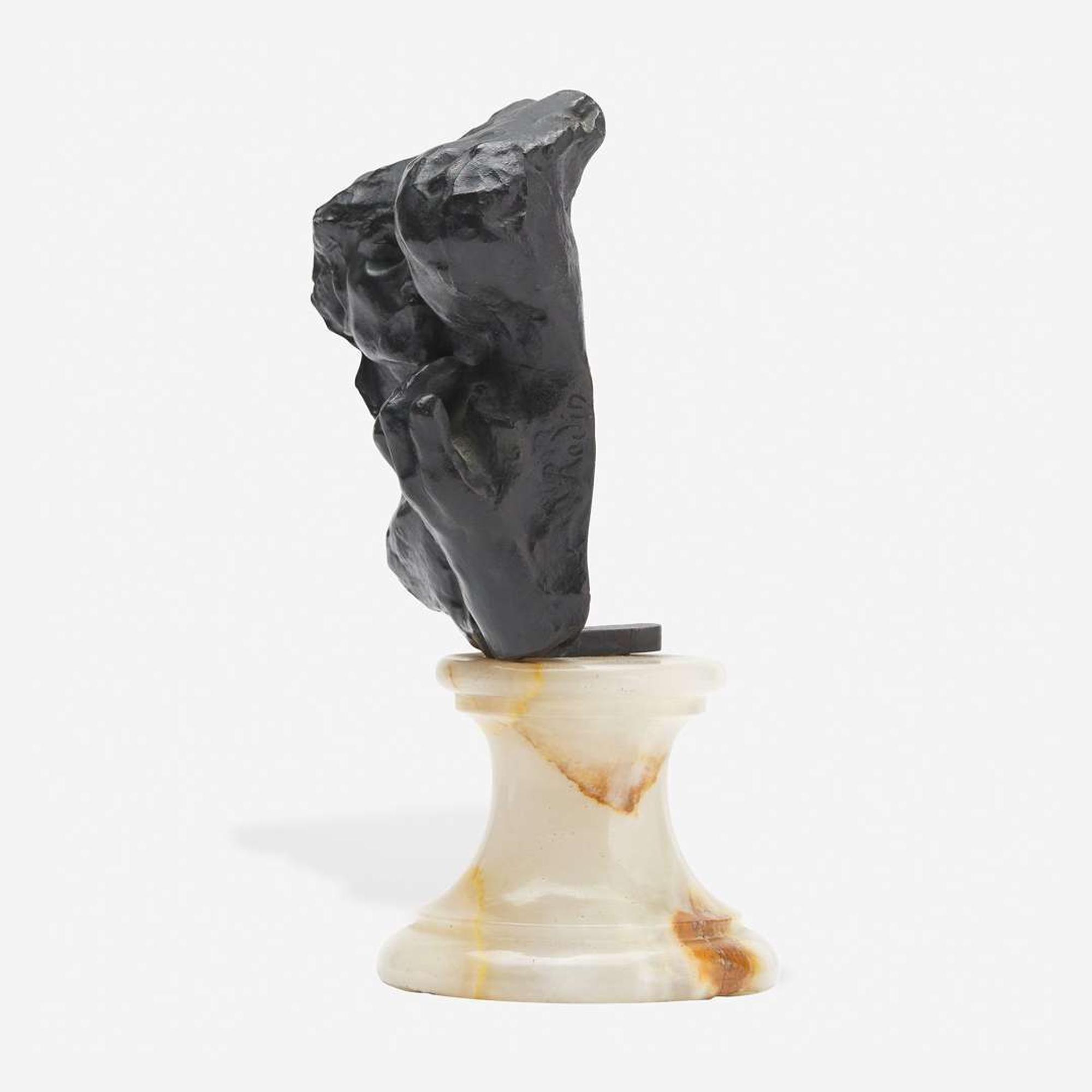 Auguste Rodin (French, 1840–1917) Maquette Préparatoire Pour le Bas-Relief du 'Poète et La Muse'