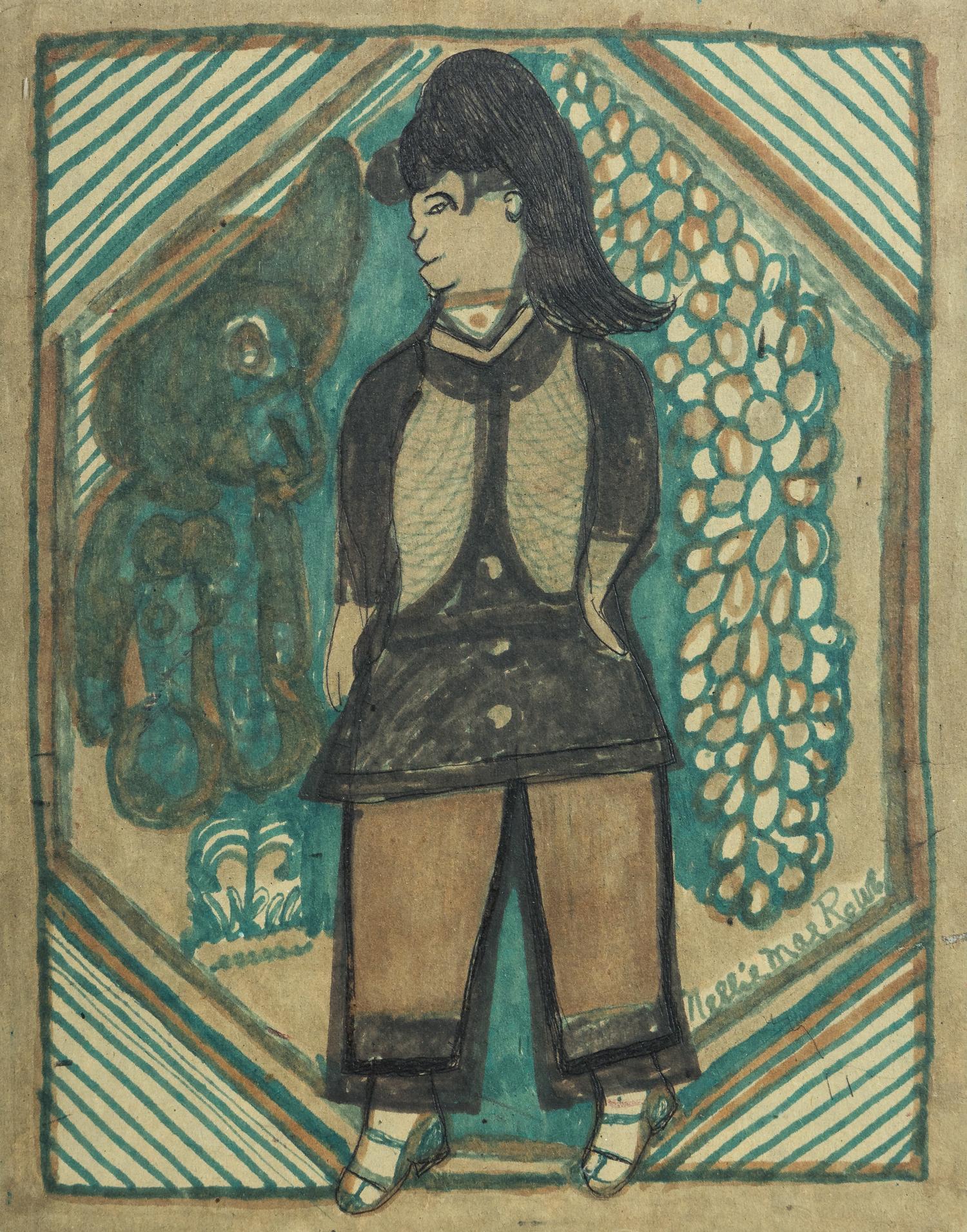 Untitled (Self-Portrait), Standing Lady, and Untitled (Double Portrait) (three works)