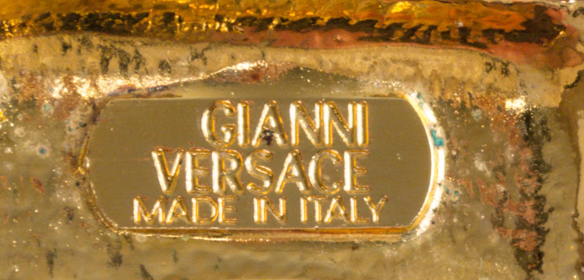 A Gianni Versace Silk Scarf Belt, Length: 30"- 32"; Width: 3".