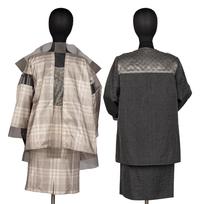 Two Three-Piece Ensembles and Skirt by Geoffrey Beene