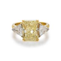 FANCY YELLOW DIAMOND RING