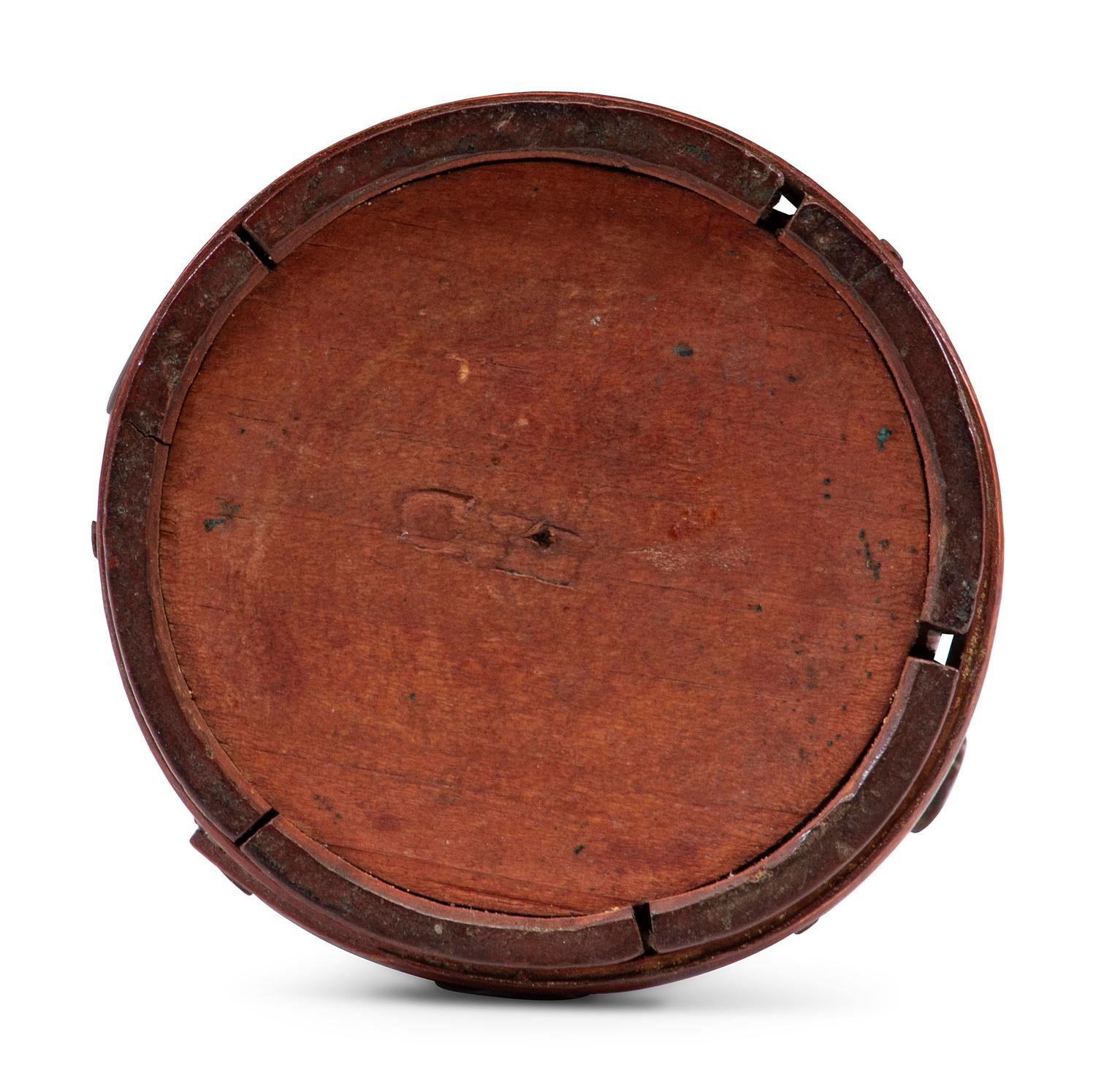 A Red Painted Miniature Firkin