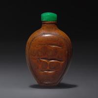A Chinese Bamboo Snuff Bottle, Qing Dynasty, Circa 1736-1795 — 1736-1795年 竹雕鼻煙壺