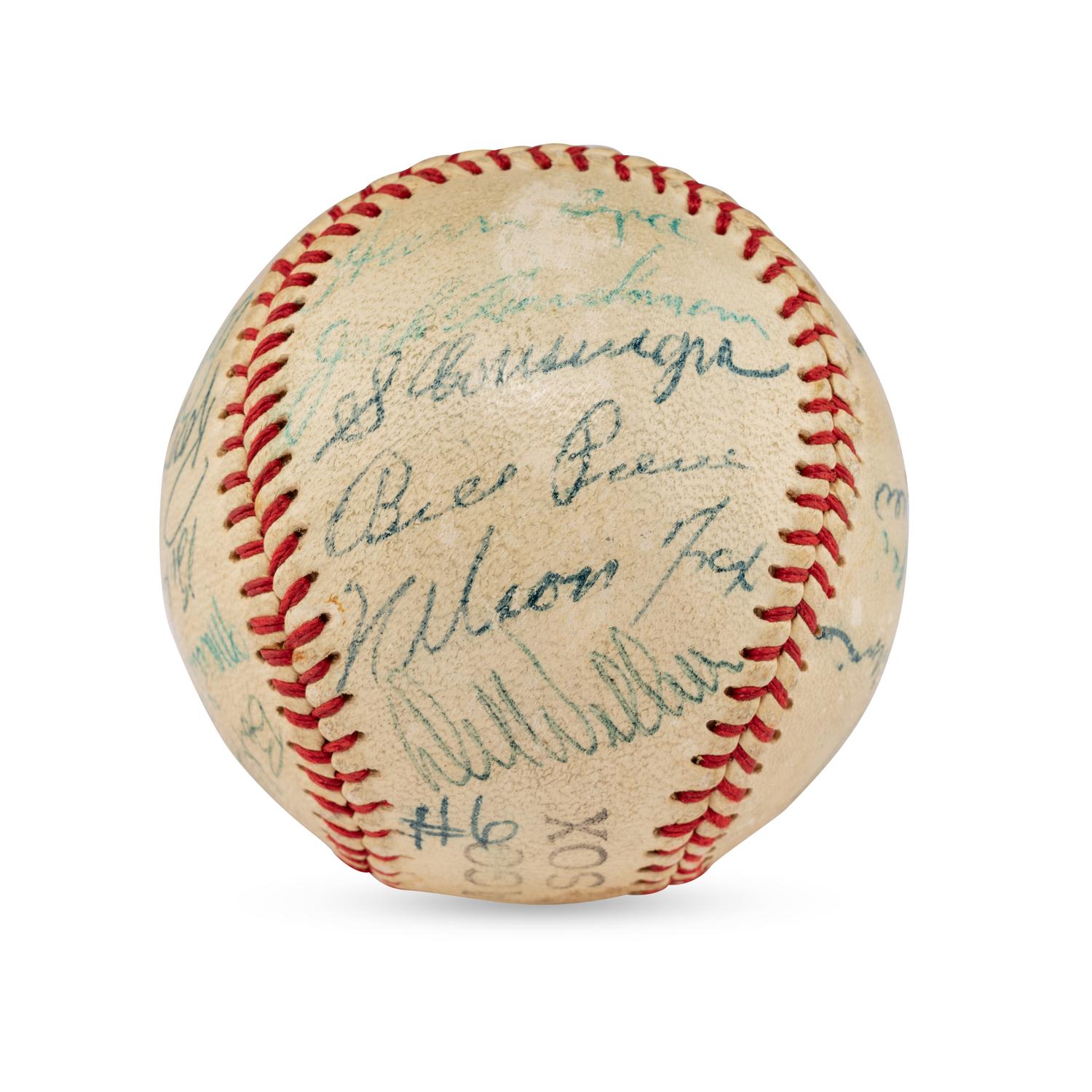 A 1955 Chicago White Sox Team Signed Autograph Baseball