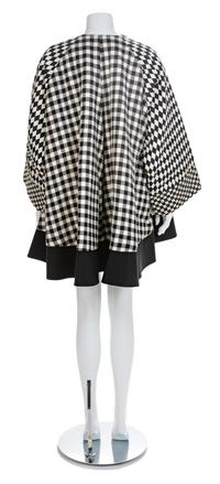 Versace Multicolor, Black and White Swing Coat, 1990s