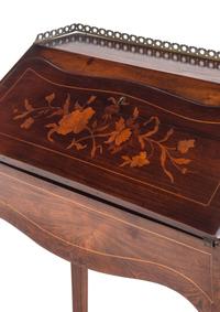 A Louis XV Style Marquetry Bureau en Pente
