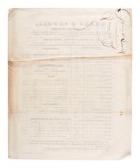 [ILLINOIS]. A group of 5 early Illinois land sale broadsides, comprising: