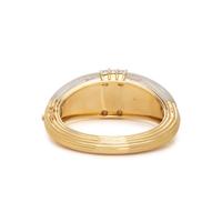 YELLOW GOLD, ROCK CRYSTAL AND DIAMOND BANGLE BRACELET