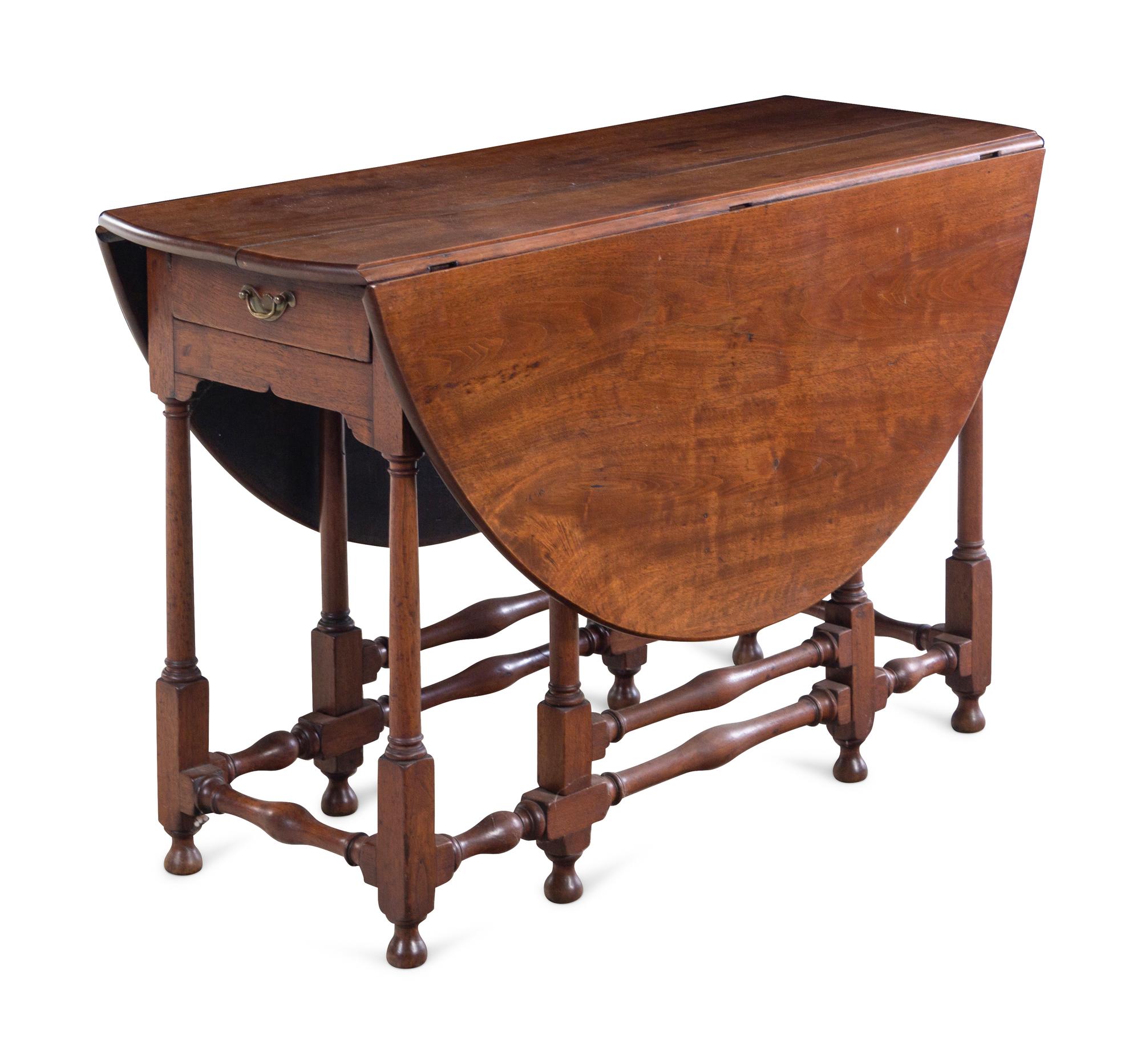 A George III Mahogany Drop-Leaf Table
