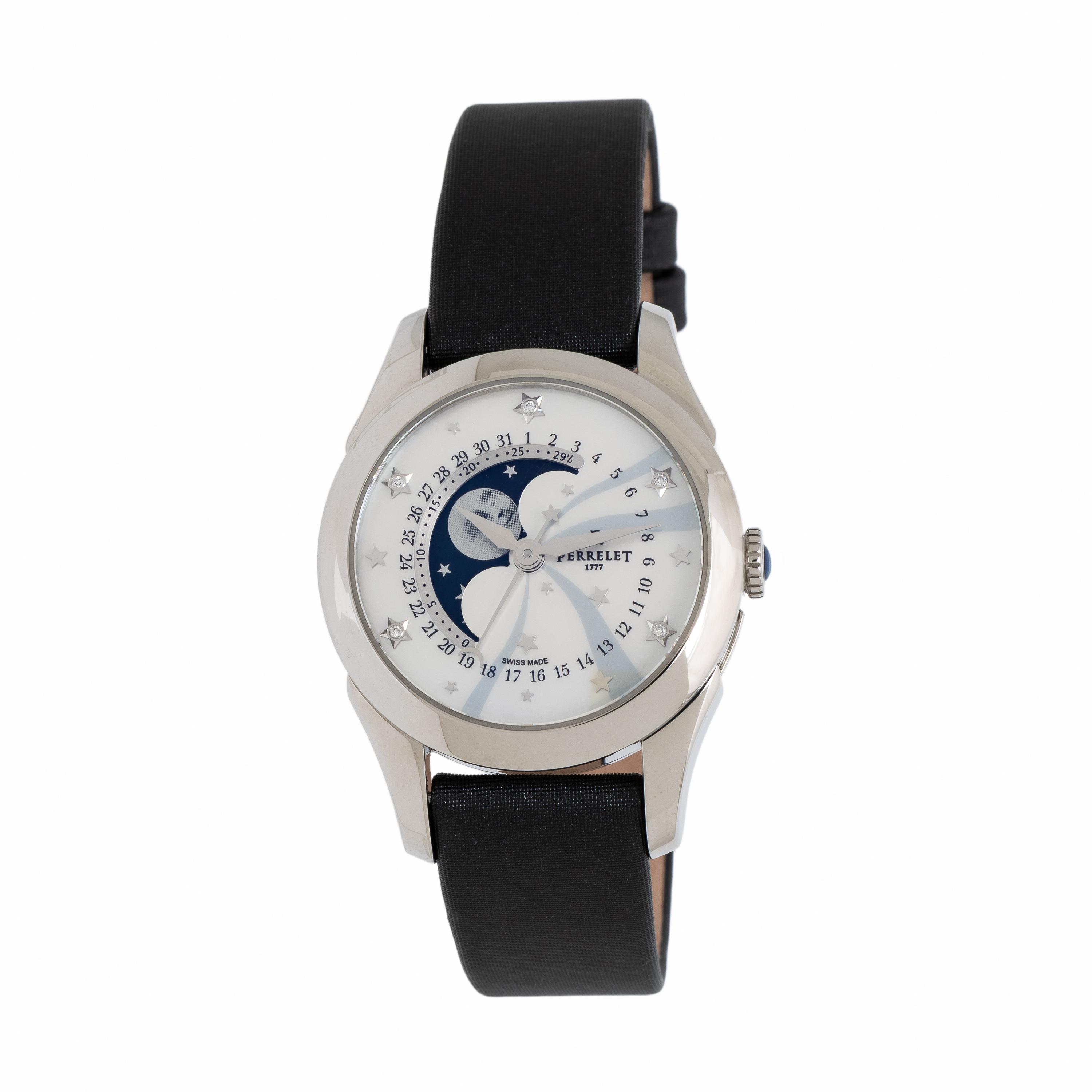 Perrelet, Ref. A2027, Steel 'Moonphase' Watch