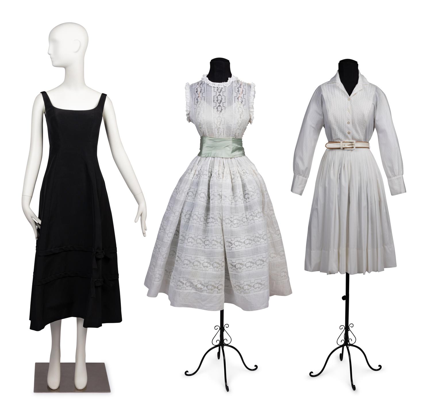 Two Anne Fogarty Dresses and One Traina-Norell Dress, 1950-60s
