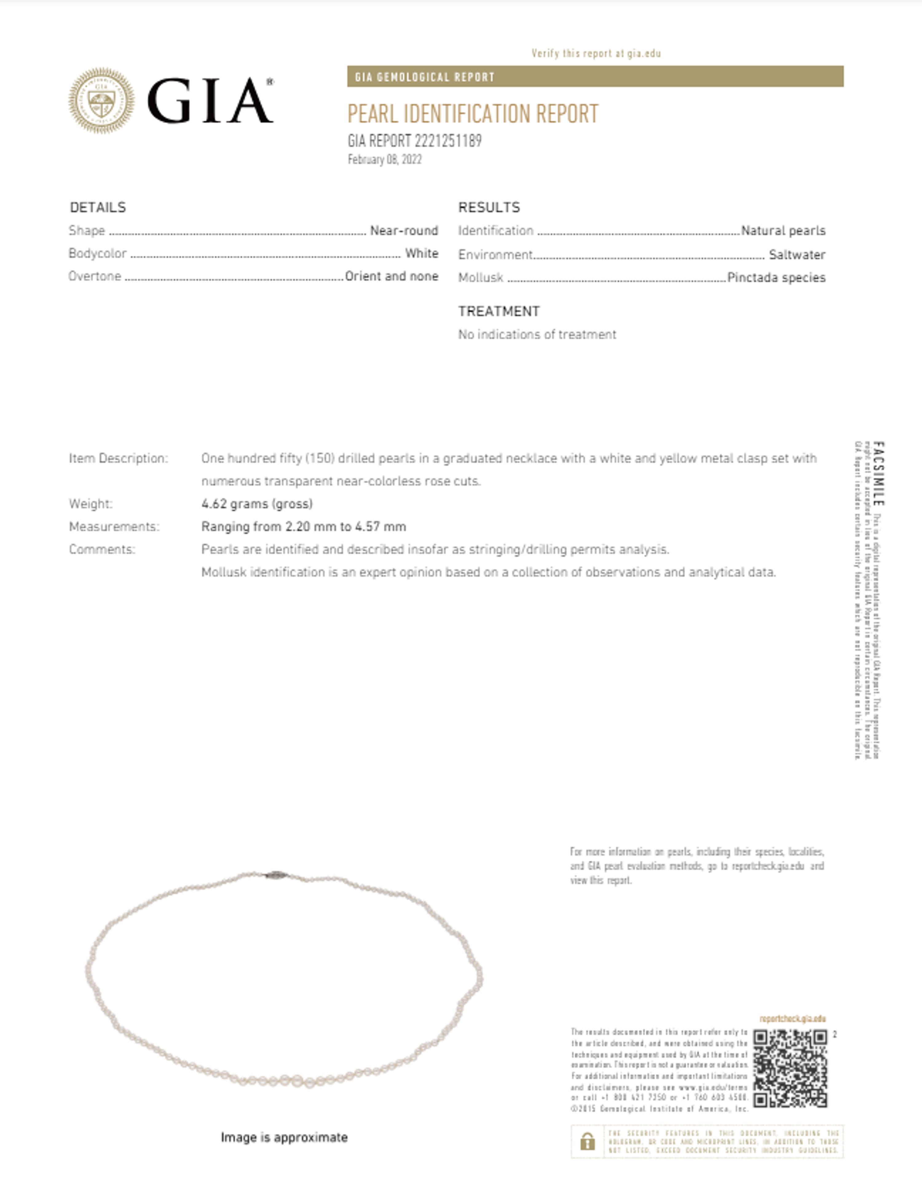 NATURAL PEARL AND DIAMOND NECKLACE