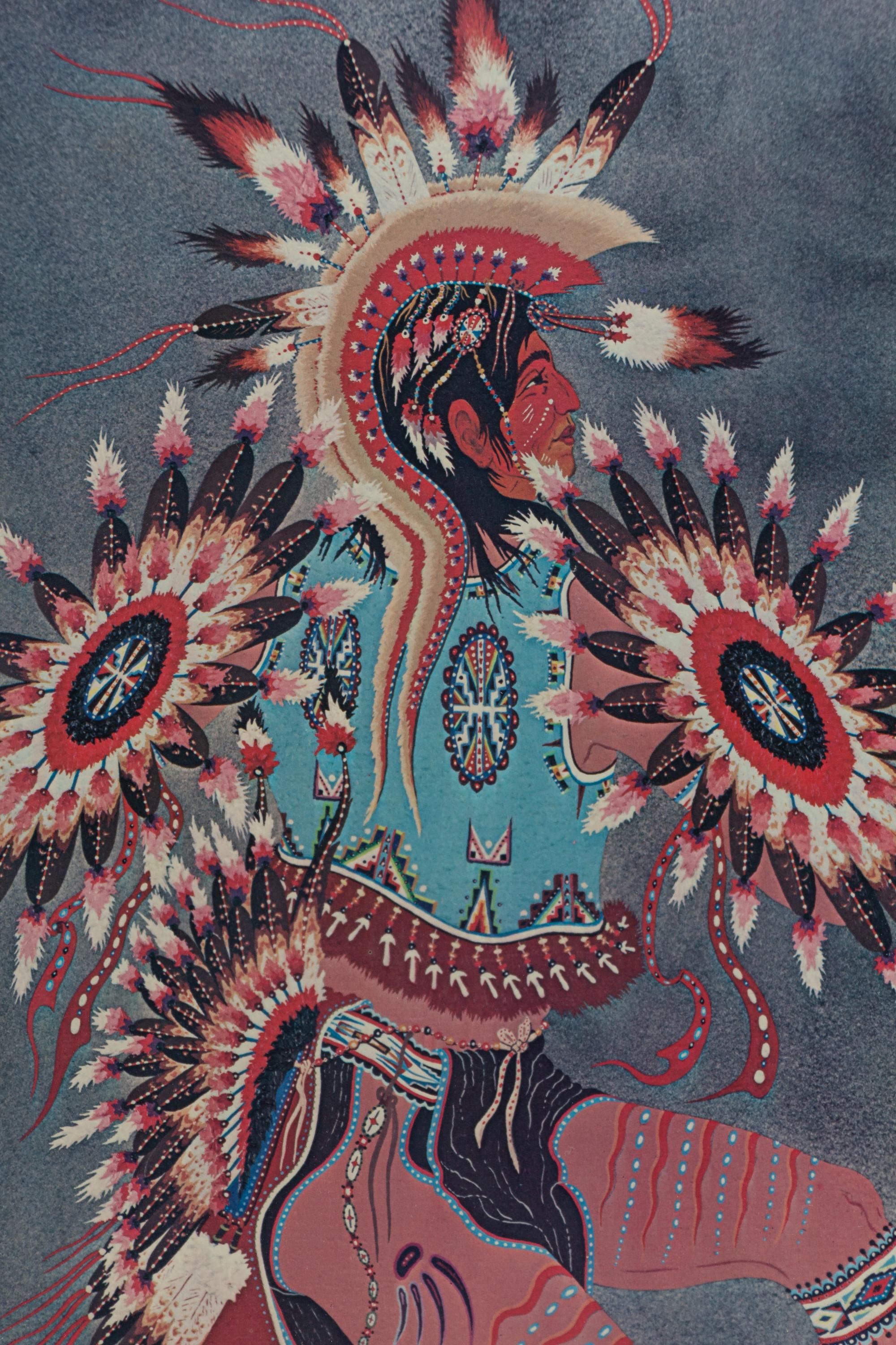 Two Works: Ceremonial War Dancer, Dancing in the Scalps