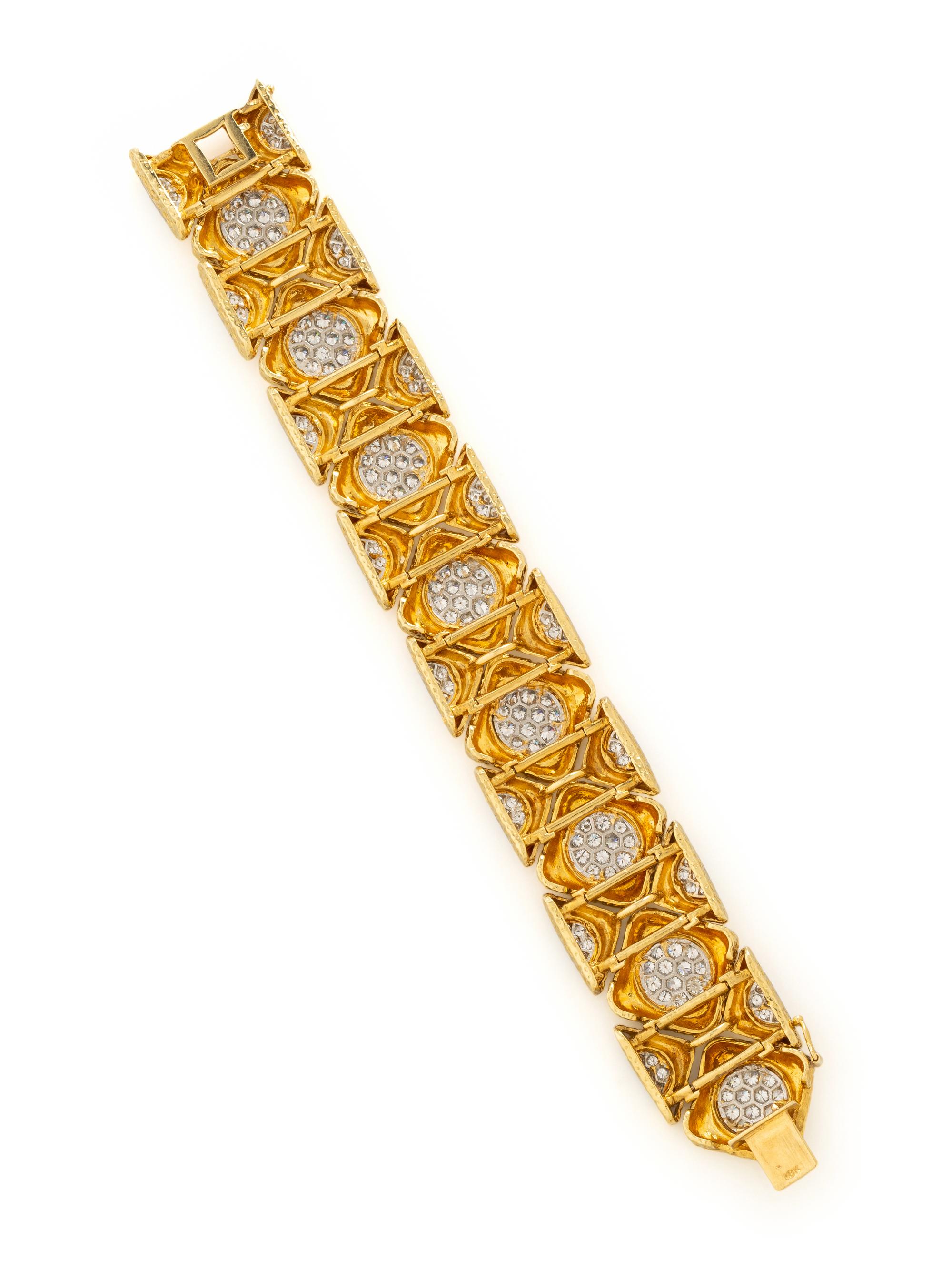 YELLOW GOLD AND DIAMOND BRACELET